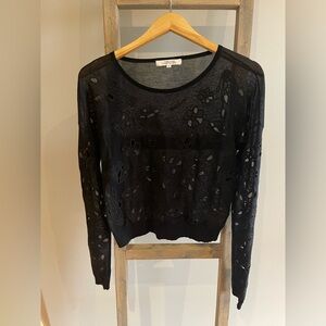 Dorothee shumacher Black Sheer Lace Top